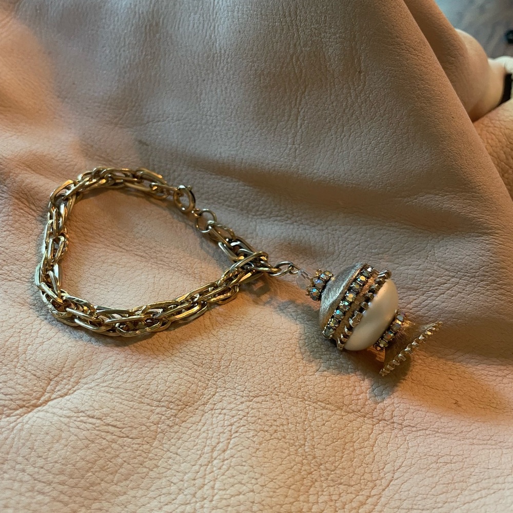 Miriam Haskell Gold Vintage Chunky Bracelet
